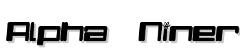 Alpha-Niner-I font
